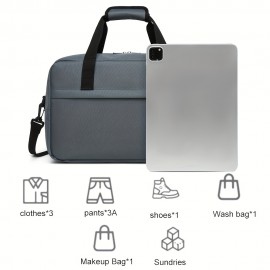 1pc Unisex Travel Bag, Carry-on Luggage Bag, Sports Handbag, Single Shoulder Crossbody Bag, Fitness Bag with Suitcase Cover