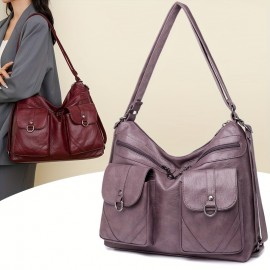 Women'S Convertible Crossbody/Backpack Bag with Adjustable Strap & Magnetic Closure - Convertible Handbag & Backpack, Golden-Tone Hardware, Versatile Fashion Accessory, Sleek Design, Sturdy Construction, Fashion Lovers