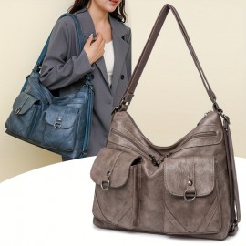 Women'S Convertible Crossbody/Backpack Bag with Adjustable Strap & Magnetic Closure - Convertible Handbag & Backpack, Golden-Tone Hardware, Versatile Fashion Accessory, Sleek Design, Sturdy Construction, Fashion Lovers